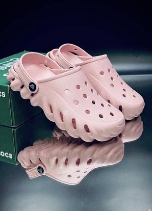 Crocs echo clog pink жіночі літні рожеві крокси 2026