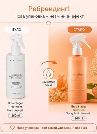 Новинка спрей stages treatment - multi leave-in 260 мл brae