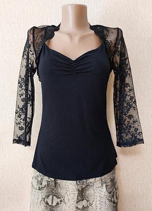 💖💖💖красива чорна жіноча трикотажна кофта, джемпер marks&amp;spencer💖💖💖