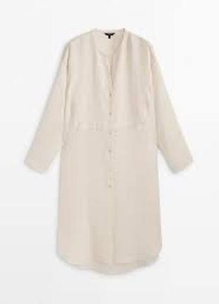 Легка плаття туніка соррчка льон massimo dutti