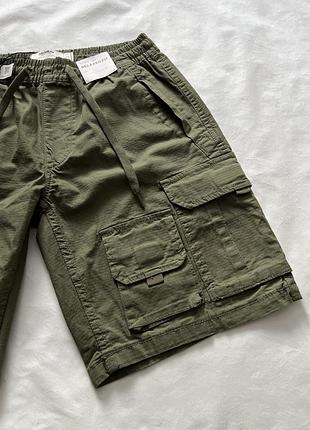 Шорти pull&bear / карго шорти pull&bear / шорти pull bear / pull&bear new / cargo шорти / cargo / військові шорти / спортивні шорти / трекінгові шорти 4