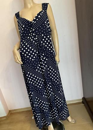 Нова максі сукня в горох-батал/20/ brend bonmarche