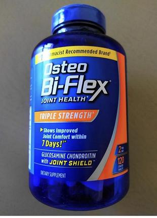 Остео бі-флекс, osteo-bi-flex, глюкозамін, хондроїтин, мсм, 120 каплетів сша