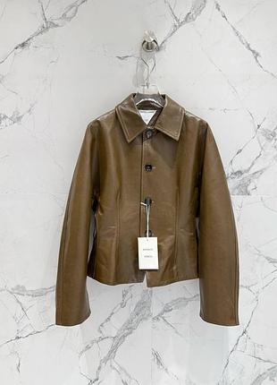 Жіноча куртка жакет з натуральної шкіри bottega veneta