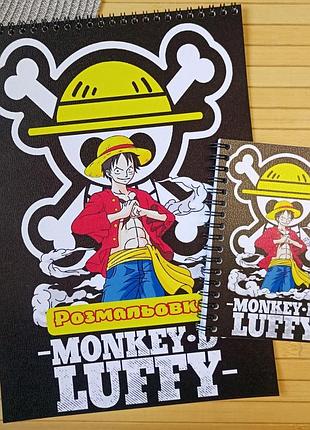 Раскраска блокнот ван пис one piece (28478)