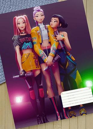 Тетрадь на скобе kpop demon hunters кейпоп-охотницы на демонов (28310)