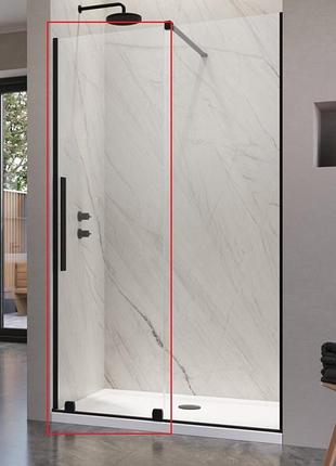 Душевая дверь radaway furo black dwj 77,2x200 прозрачное стекло, черный (10107772-54-01r)