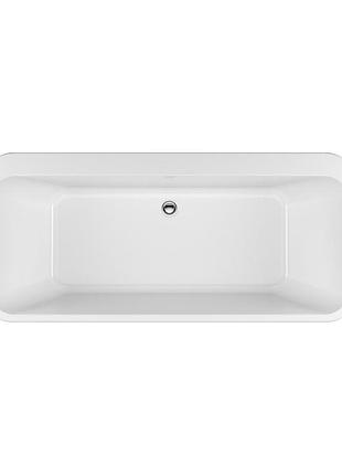 Ванна акриловая radaway gloria 160x73, отдельно стоящая с ножками и сифоном (wa1-54-160x073)
