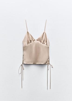 Сатиновий топ zara