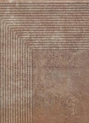 Сходинка кутова paradyz scandiano 30x30 narozna struktura rosso