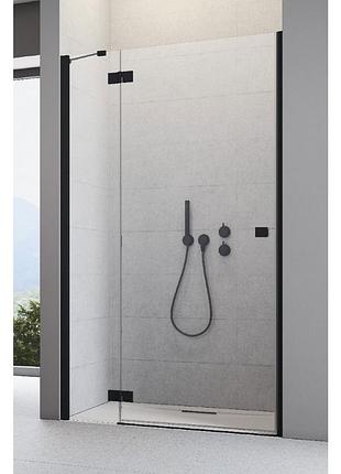 Душові двері radaway essenza new black dwj 100x200 скло прозоре, ліві (385014-54-01l)