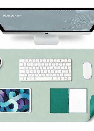 Ігрова поверхня desk mat ultra slim 900x400x1.8 мм mint/green