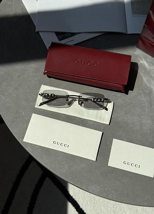 Женские брендовые очки grey/silver