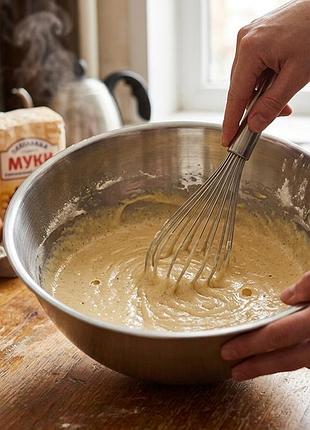 Миска кухонна chefline 1,8 л з нержавіючої сталі 22,5 см – металева миска для кухні