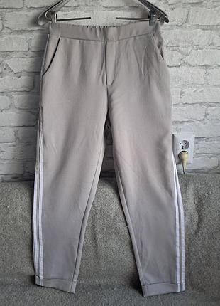 Штани-джогери new look з лампасами в стилі спорт-шик, розмір m (eur 38)