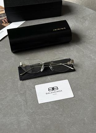 Женские брендовые очки clear/silver