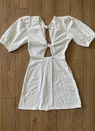 Сукня біла літня жіноча h&m, розмір 34, xs.