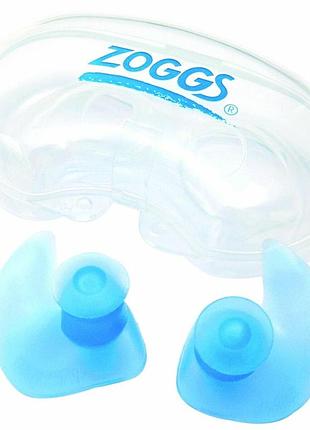 Беруши для бассейна zoggs aqua-plugz голубой универсальные силиконовые для плавания