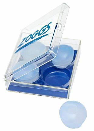 Беруши для бассейна zoggs silicone ear plugs прозрачный универсальные силиконовые для плавания