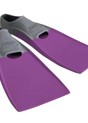 Ласты для плавания zoggs long blade rubber размер 30-32 фиолетовый профессиональные тренировочные ласты для бассейна