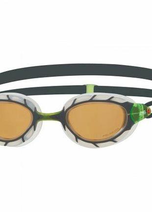 Очки для плавания взрослые zoggs predator polarized сине-белый для бассейна мужские и женские