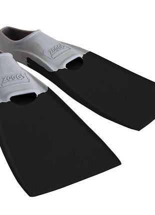 Ласты для плавания zoggs long blade rubber размер 43-44 черный профессиональные тренировочные ласты для бассейна