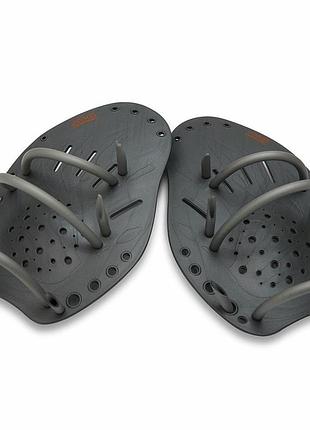 Тренувальні лопатки для плавання zoggs matrix hand paddle розмір l чорний