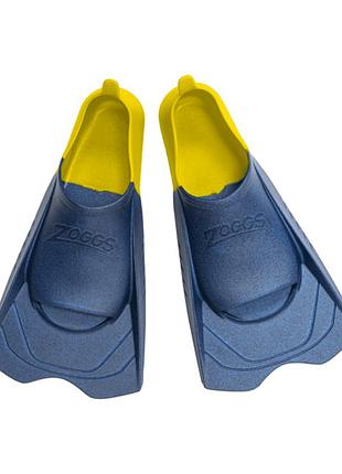 Ласты для плавания zoggs short blade rubber размер 37-38 черно-оранжевый профессиональные тренировочные ласты для бассейна