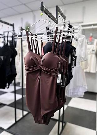 Комплект купальників л-хл нові чорні zara