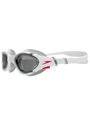 Окуляри для плавання дорослі speedo biofuse 2.0 біло- сірий для басейну чоловічі та жіночі