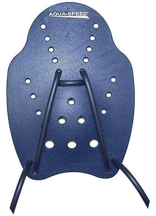 Тренувальні лопатки для плавання aqua speed hand paddle розмір s синій