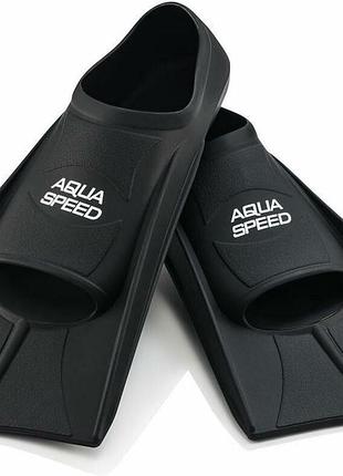 Ласти для плавання aqua speed training fins розмір 31-32 чорний професійні тренувальні ласти для басейну