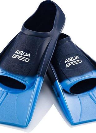 Ласти для плавання aqua speed training fins розмір 41-42 блакитний професійні тренувальні ласти для басейну