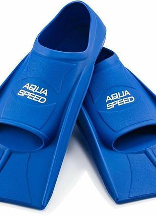 Ласти для плавання aqua speed training fins розмір 33-34 синій професійні тренувальні ласти для басейну