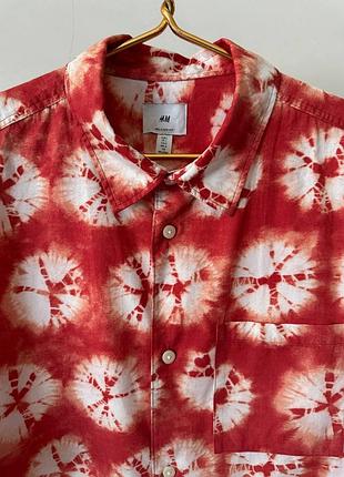 Шикарна гавайська сорочка h&m оверсайз крою , розмір l - xl