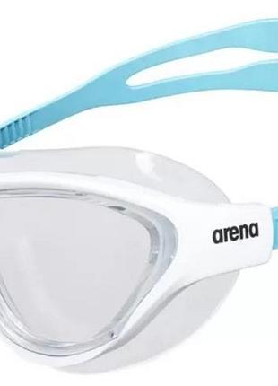 Очки детские для плавания arena the one mask jr бело-голубой для бассейна для детей и подростков