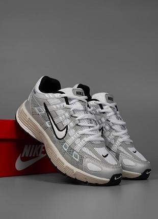 Мужские кроссовки nike p-6000 gray white