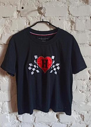 Стильна футболка з логотипом tommy hilfiger s