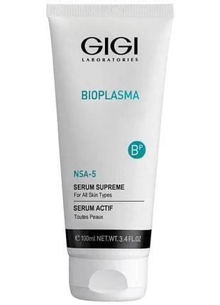 Высокоэффективная омолаживающая сыворотка gigi bioplasma serum supreme 100 мл
