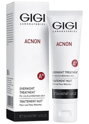 Нічний крем gigi acnon overnight treatment 50 мл