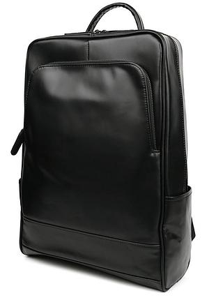 Рюкзак из натуральной кожи bx050a фирмы bexhill черный гладкий