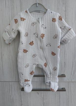 Брендовый теплый стеганый человечек matalan