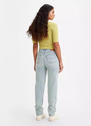 Женские голубые джинсы с высокой посадкой levis 501 '81 w36 l31