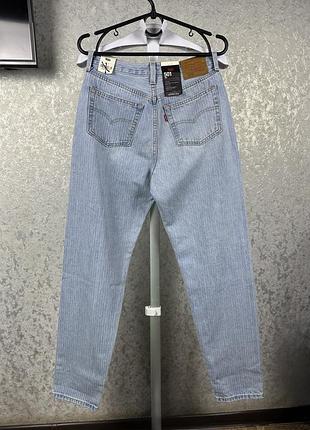 Женские голубые джинсы с высокой посадкой levis 501 '81 w36 l31