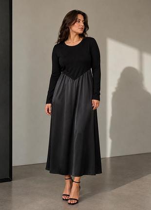Чорна сукня міді zara розмір л-хл