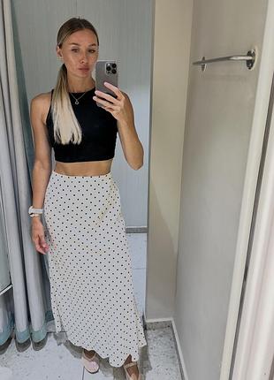 Юбка в горох mango 2