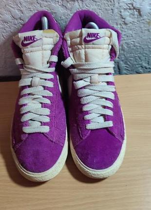 Женские замшевые кеды nike womens blazer mid suede vintage