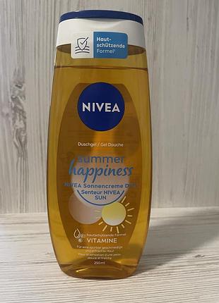 Увлажняющий гель для душа nivea sun