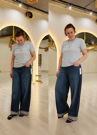 Широкі джинси h&amp;m wide leg l-xl new