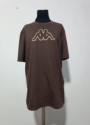 Kappa футболка , xl, хлопковая футболка прямого кроя унисекс